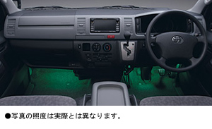 Подсветка пола (сторона водителя + сторона пассажира) для Toyota HIACE KDH206V-RRPDY (Авг. 2007 – Июль 2010)