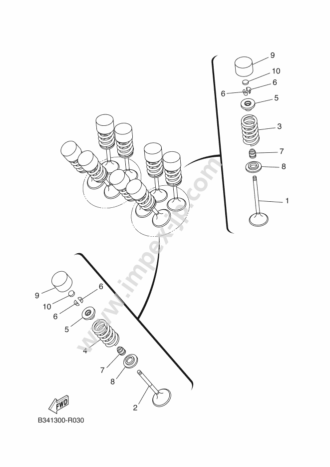 Motorcycle parts YAMAHA MTM690 XSR700 ABS (2020, 00UJ, B) — IMPEX