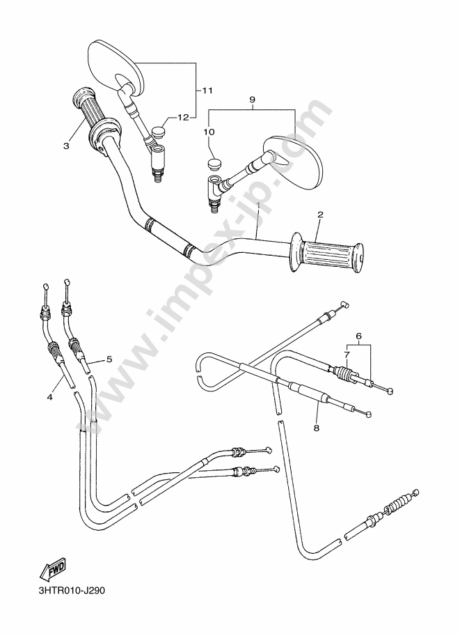 Motorcycle parts YAMAHA SR400 (2014, 00Y9, B) — IMPEX JAPAN