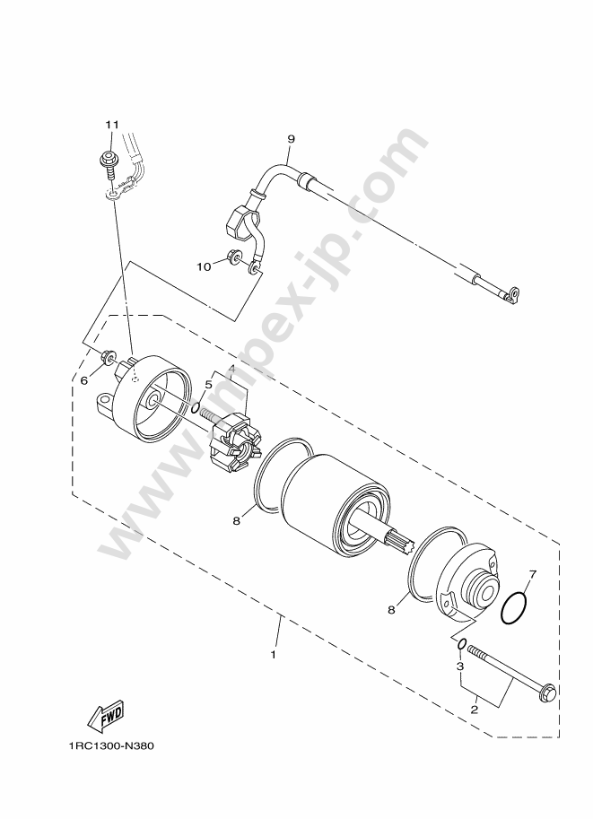 STARTER for YAMAHA MT-09 (2014, 1278, C) — IMPEX JAPAN