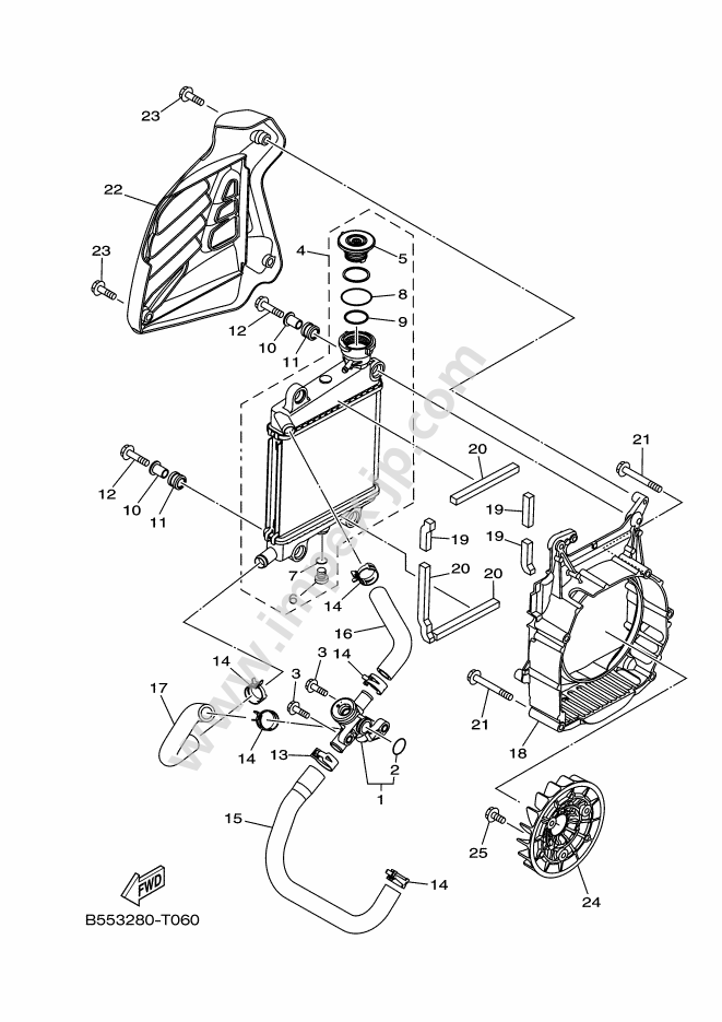 Motorcycle parts YAMAHA GPD150-A NMAX155 ABS (2020, C) — IMPEX JAPAN