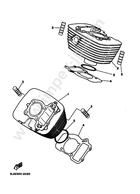 Motorcycle parts YAMAHA (1997, 00MV, C) — IMPEX JAPAN