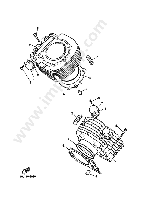 Cylinder for YAMAHA (1990, 0097, A) — IMPEX JAPAN