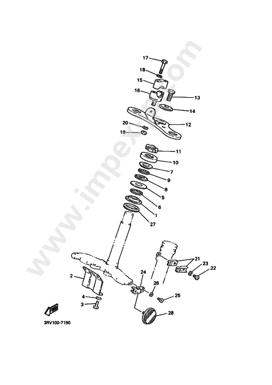 Steering for YAMAHA (1997, 0206, A) — IMPEX JAPAN