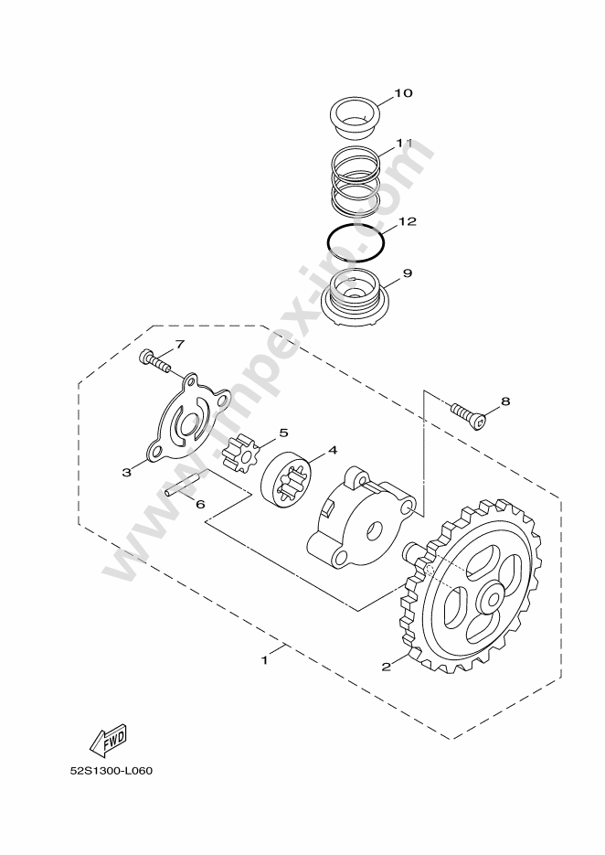 Motorcycle parts YAMAHA XC155 MAJESTY S (2014, 0779, D) — IMPEX JAPAN