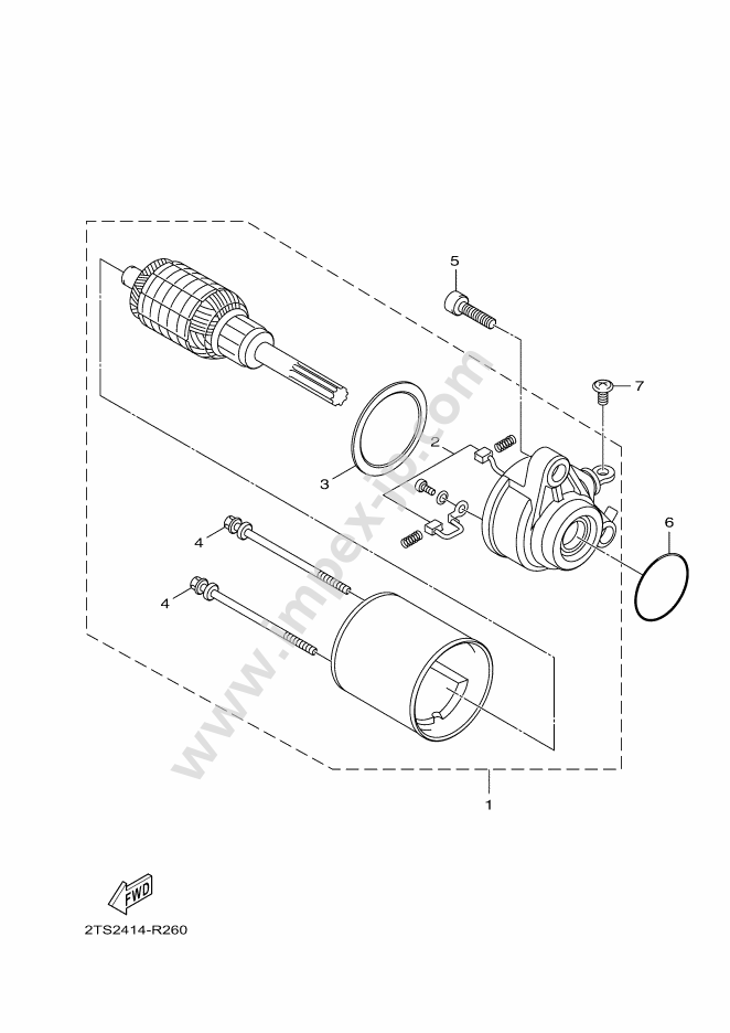 STARTER for YAMAHA LTS125 AXIS Z (2021, A) — IMPEX JAPAN