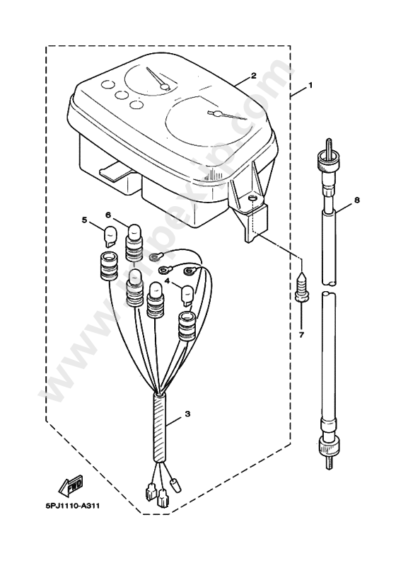 Meter for YAMAHA (2005, 0921, C) — IMPEX JAPAN