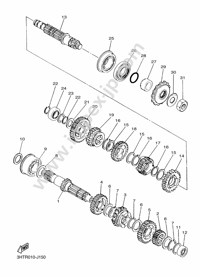 Motorcycle parts YAMAHA SR400 (2014, 00Y9, B) — IMPEX JAPAN