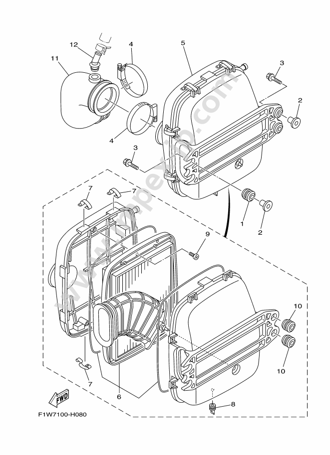 Personal watercarft parts YAMAHA FC1800-S (2017, A) — IMPEX JAPAN