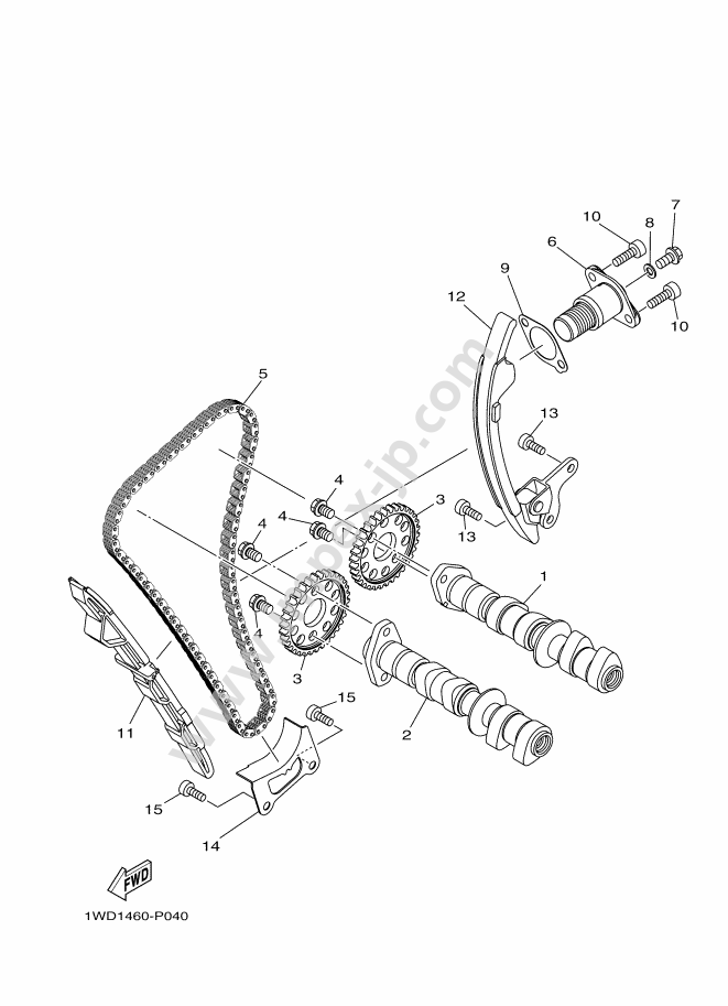 Motorcycle parts YAMAHA MTN320-A MT-03 ABS (2021, C) — IMPEX JAPAN