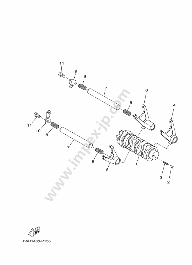 Motorcycle parts YAMAHA MTN320-A MT-03 ABS (2021, C) — IMPEX JAPAN