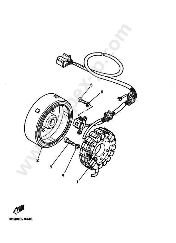 Motorcycle parts YAMAHA (1997, 00MV, C) — IMPEX JAPAN