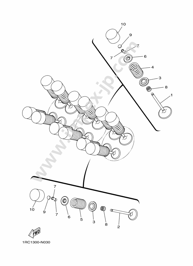 Motorcycle parts YAMAHA MT-09A (2014, 1278, C) — IMPEX JAPAN