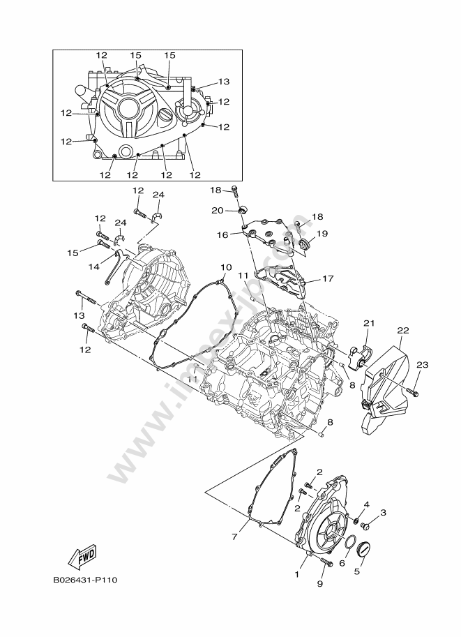 Motorcycle parts YAMAHA MTN320-A MT-03 ABS (2021, C) — IMPEX JAPAN