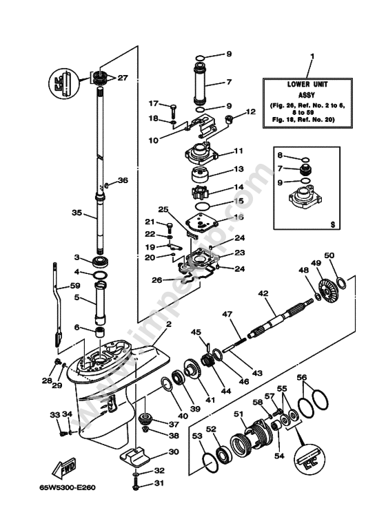 Мегазип запчасти ямаха. Румпель Yamaha f25. Yamaha f300 механизм отпускания.